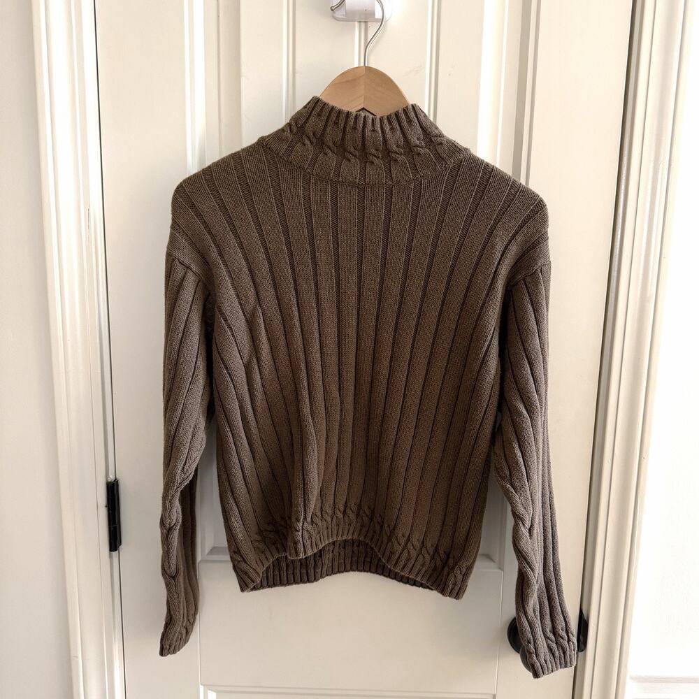 Vintage Talbots Women’s 100% Cotton Mock Neck Sweater Size Small - Picture 8 of 11